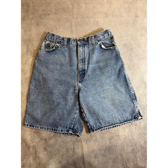 Pants - Vintage 90s High Waisted Denim Shorts Medium Wash Made in USA S 11/12 28 Waist
